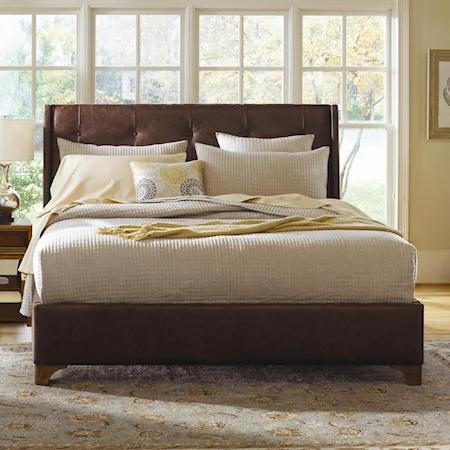 King Midtown Leather Bed